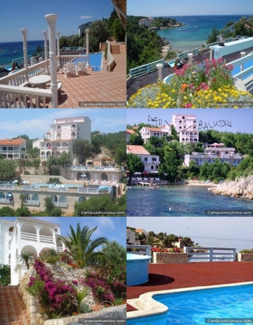 Private accommodation Apartments wiht pool on the Adriatic pool in Croatia islan