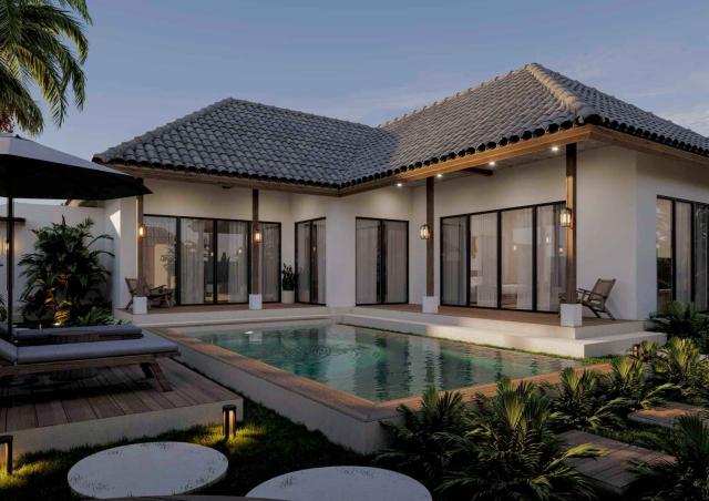 Bali, Neue Villa mit 2 Schlafzimmern zum Verkauf im südlichen Teil von Penestana