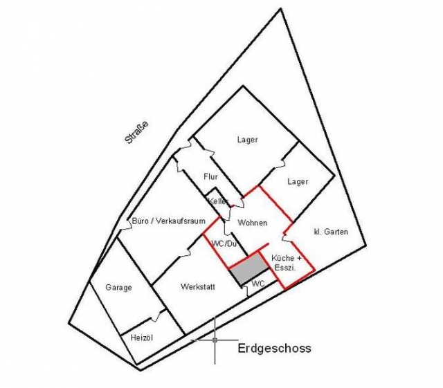 Wohn- u. Geschäftshaus, Kirschweiler, Altbau, 10 Zimmer, ca 220 qm, tlw. Gewöl